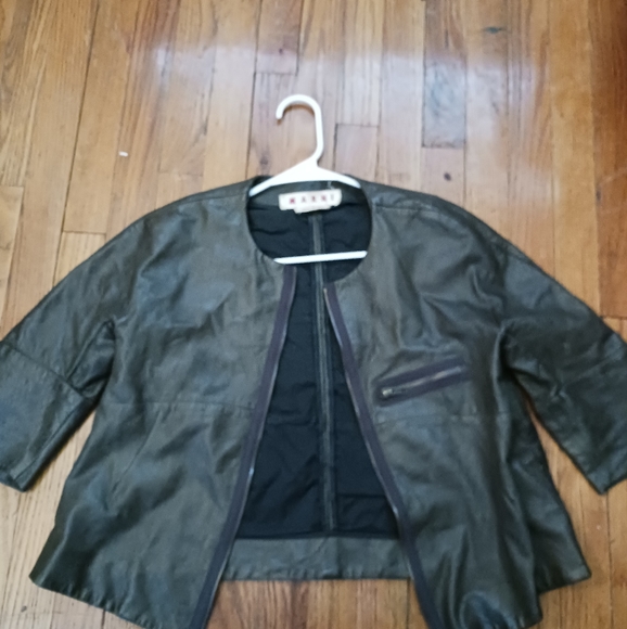 Cropped Marni sheepskin jacket - Picture 3 of 7